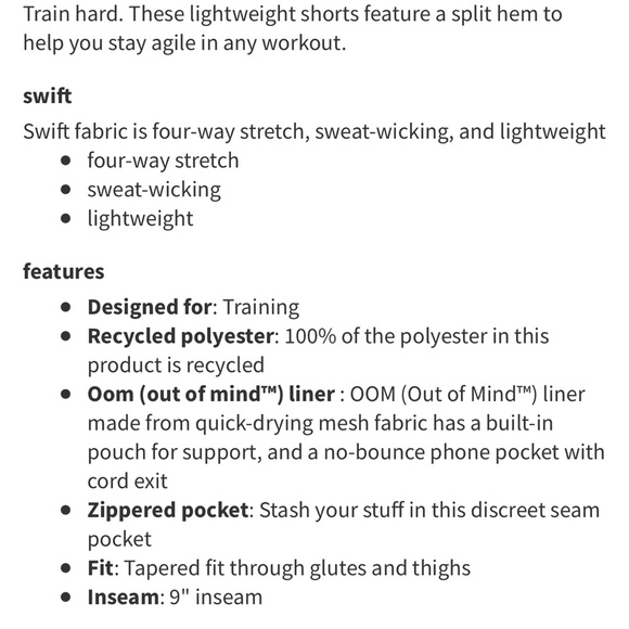 Lululemon T.H.E Shorts - Picture 3 of 8